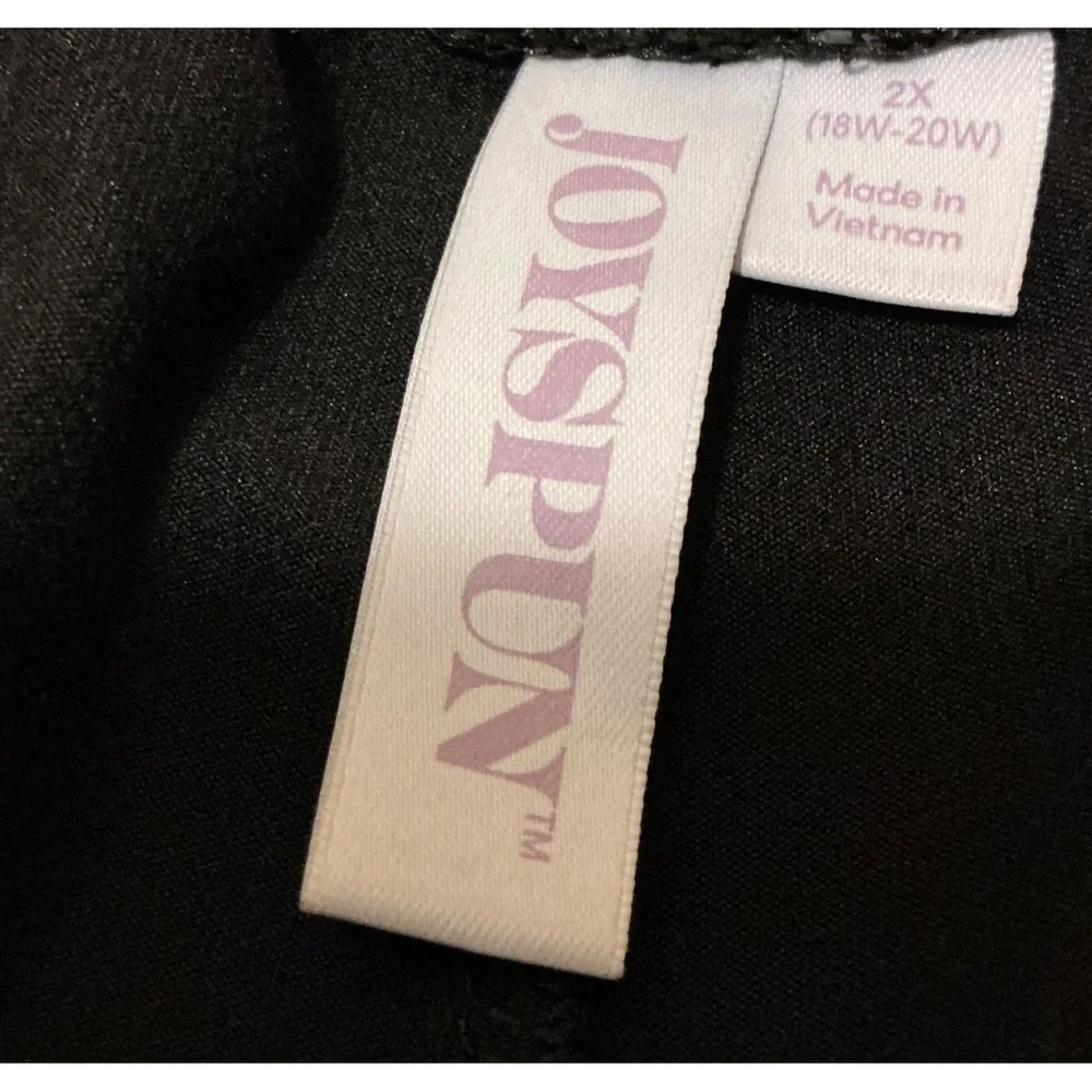 Women's Black Pajama / Loungewear Set with Lavender colored Trim - Picture 12 of 14